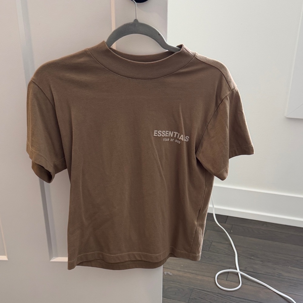 Essentials Tan Crewneck Tee